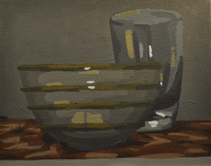 Bowel and glass